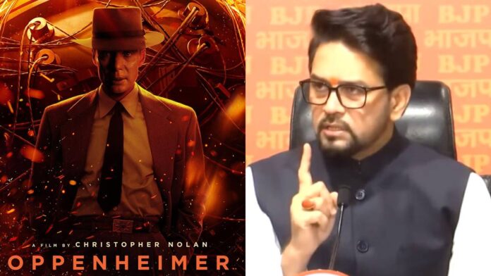 Oppenheimer के इंटिमेट सीन में गीता पर भड़के अनुराग ठाकुर, सेंसर बोर्ड से पूछा सवाल 