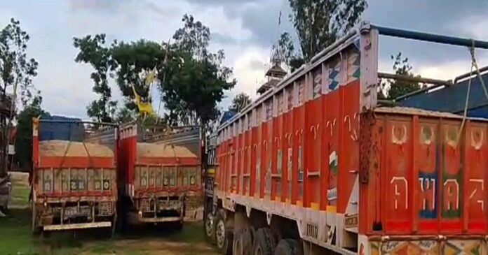 बालू माफियाओं के कारनामे की खुली पोल! 1 ही नंबर वाले 3 ट्रकों से हो रहा था खेल
