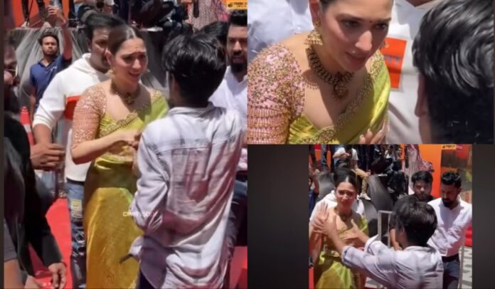 Tamannaah Bhatia: बैरिकेड्स कूदकर तमन्ना भाटिया से मिलने पहुंचा फैन, एक्ट्रेस के साथ की ऐसी हरकत