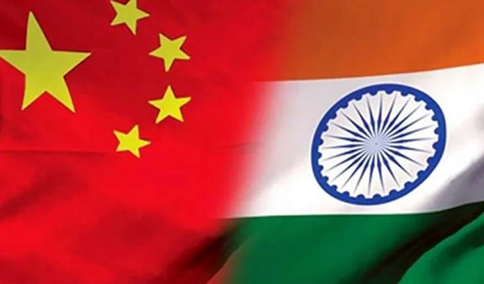 india china flag