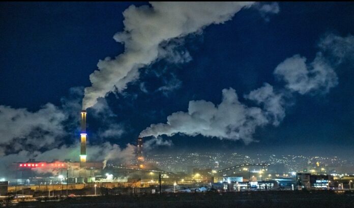 polluted city