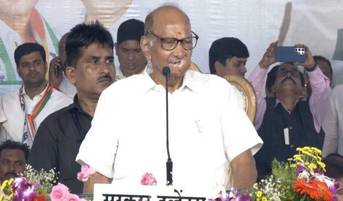 sharad pawar in bheed