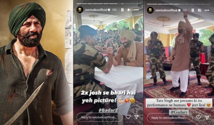 बॉर्डर पर पहुंचे सनी देओल,  'गदर 2' के तारा सिंह बनकर जवानों के साथ किया धुआंधार डांस